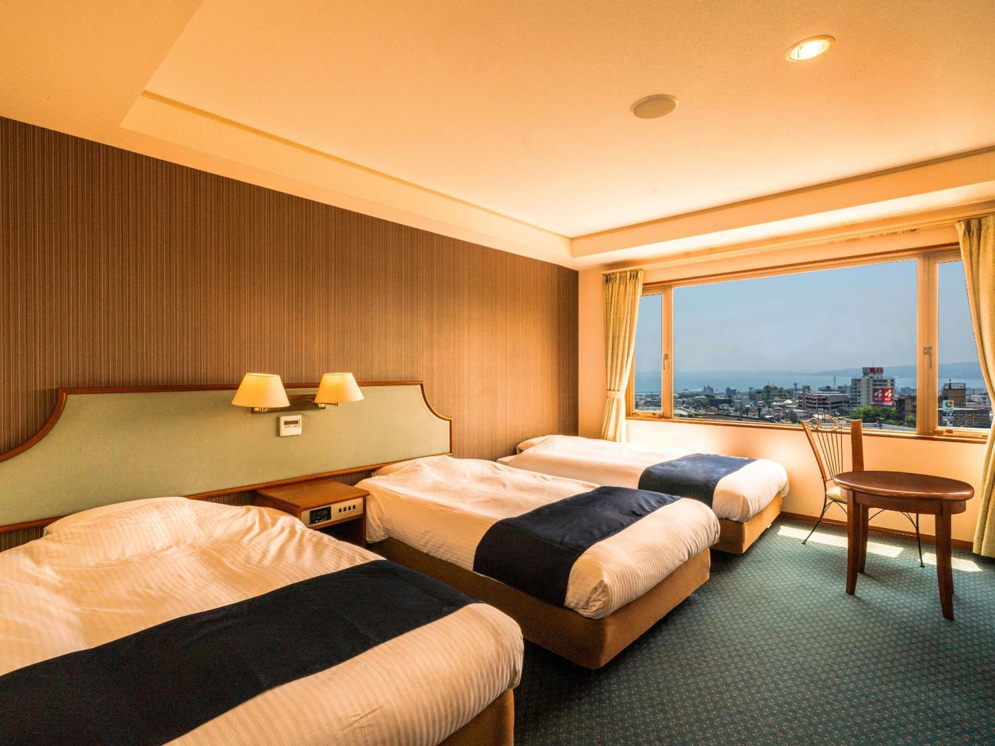 Ooedo Onsen Monogatari Premium Hotel Fugetsu Beppu Rom bilde