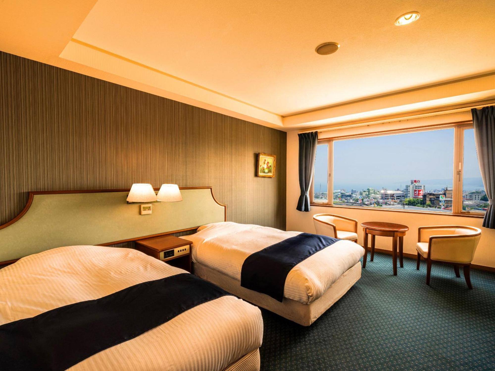 Ooedo Onsen Monogatari Premium Hotel Fugetsu Beppu Rom bilde